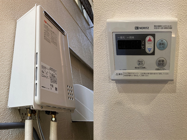 兵庫県神戸市中央区にて業務用給湯器交換 ノーリツGQ-1621WZ-2からGQ-1621WZ-3