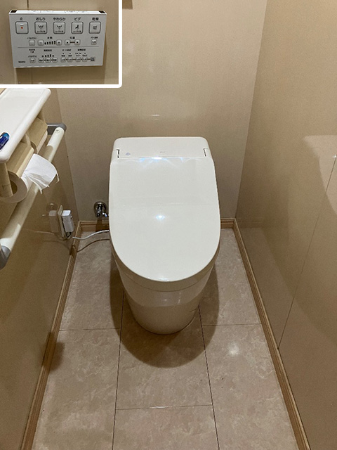 大阪府大阪市生野区にてトイレ交換 TOTOウォシュレット一体型便器GGA3瞬間式