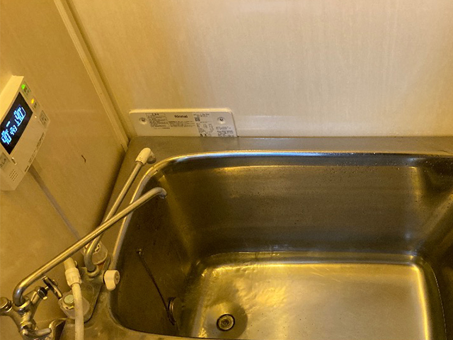 大阪府高槻市にて壁貫通型給湯器交換 リンナイRUF-HK161ACからRUF-HA163A-E