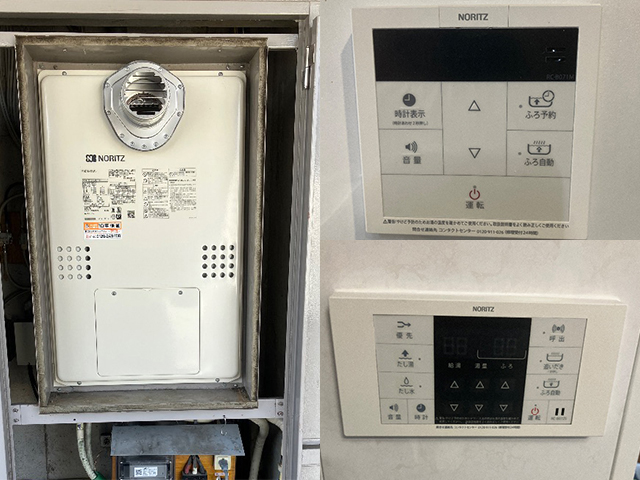 大阪府大阪市西区にて給湯暖房機交換 ノーリツ高温差し湯GQH-2456AWD-T-DX