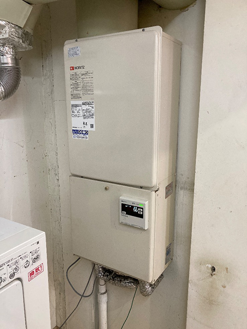 大阪府大阪市東淀川区にて業務用給湯器交換 ノーリツ32号給湯専用GQ-3210WZQ-FF-3