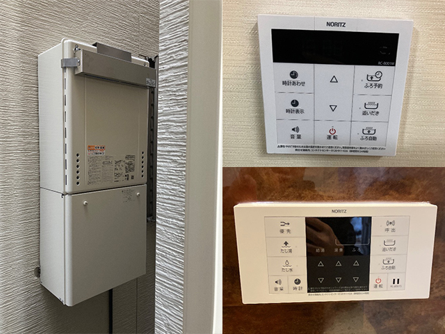 大阪府東大阪市にて屋外式給湯器交換 パロマFH-E244AWDLからノーリツSRT-C2471SAW-1