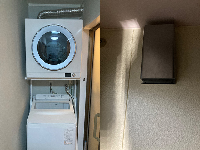 大阪府高石市にてガス衣類乾燥機設置 リンナイ乾太くん6キロデラックスRDT-63