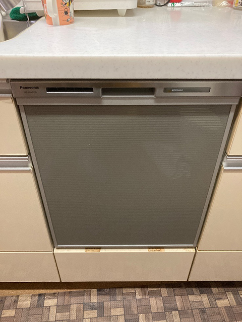 大阪府東大阪市にてビルトイン食洗機交換 パナソニックM9シリーズディープタイプNP-45MD9S