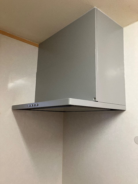 大阪府東大阪市にてレンジフード交換 富士工業BDR-3HJ-7517SIからノーリツNFG7S20MSIL