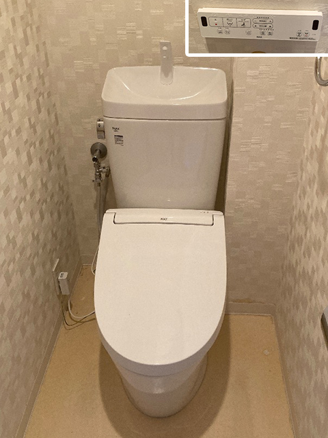 大阪府東大阪市にてトイレ交換 リクシルアメージュ便器/シャワートイレKA31