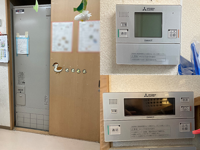 兵庫県明石市にて電気温水器交換 日立BE-A56Cから三菱電機SRT-J55CD5