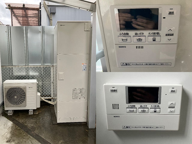 大阪府東大阪市にてエコキュート交換 コロナCTU-461D1A11からノーリツET-S460C