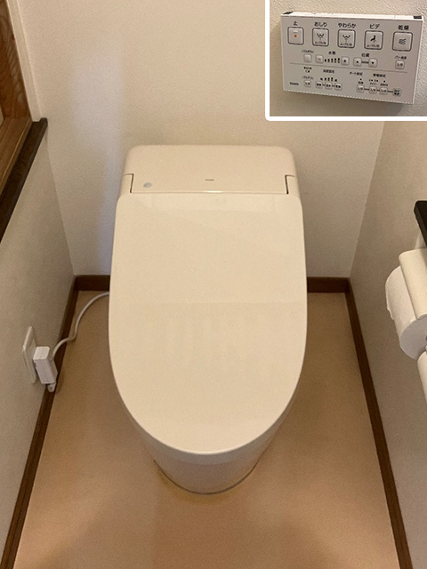 奈良県大和郡山市にてトイレ交換 TOTOネオレストRHからGGA2瞬間式CES9C20#SC1