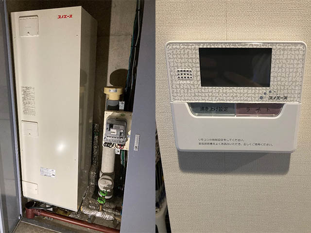 京都府京都市東山区にて電気温水器交換工事 四変テック200L給湯専用SN2-2014KML