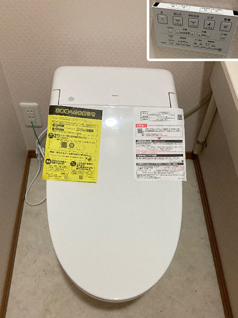 大阪府東大阪市にてトイレ交換 TOTOウォシュレット一体形便器GGA3「CES9C30M」