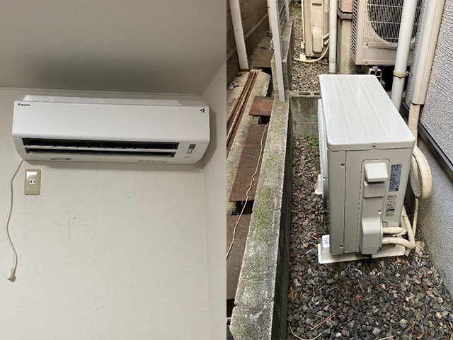 東大阪市で戸建てエアコン交換工事！ダイキンEシリーズ（S286ATES-W）