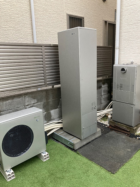 京都市伏見区でエコジョーズからハイブリッド給湯機へ交換！ノーリツ145Lタイプ HPHB R290