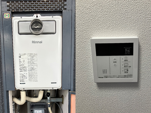 東大阪市でマンションの給湯器交換！リンナイ RUX-1616TからRUX-A1616T(A)-Eへ