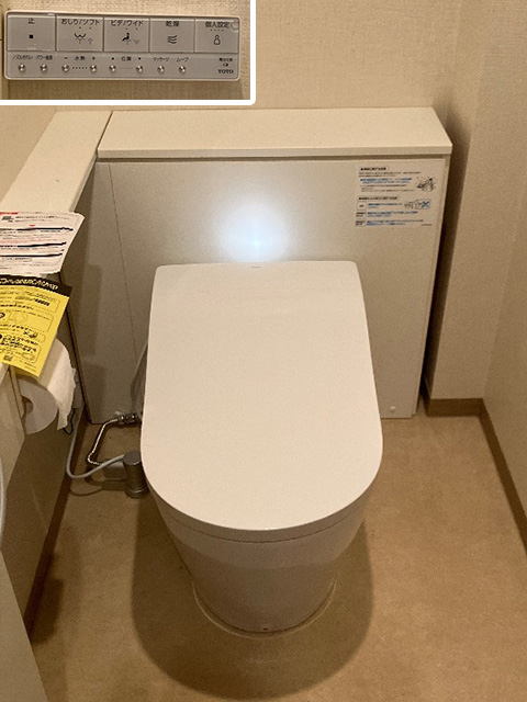 大阪市西区のマンションでトイレ交換！TOTOネオレストD1からネオレストLS1（CES9810#NW1）へ