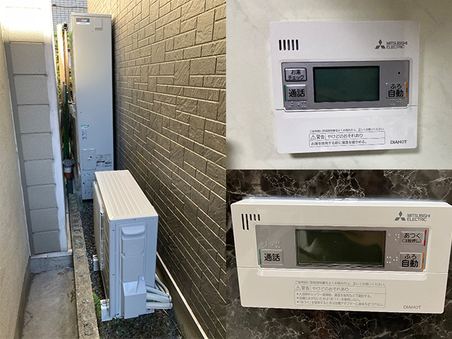 大阪府東大阪市でエコキュート交換！三菱電機SRT-HPT43WUXZ7からSRT-S437UZへ