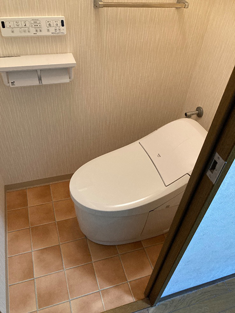 大東市でトイレリフォーム工事！TOTO C730PからLIXILプレアスLS（YBC-CL10PM+DT-CL114APMU）