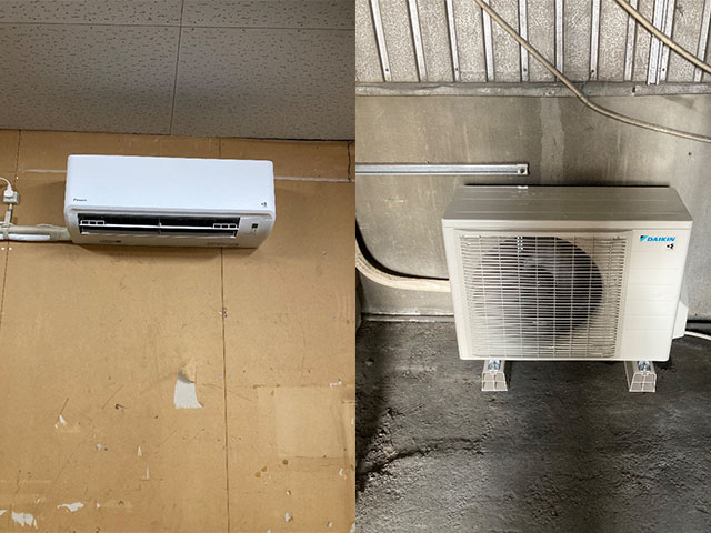 東大阪市｜事業所 ルームエアコン新設工事 ダイキン CXシリーズ 6.3kW S636ATCP-W
