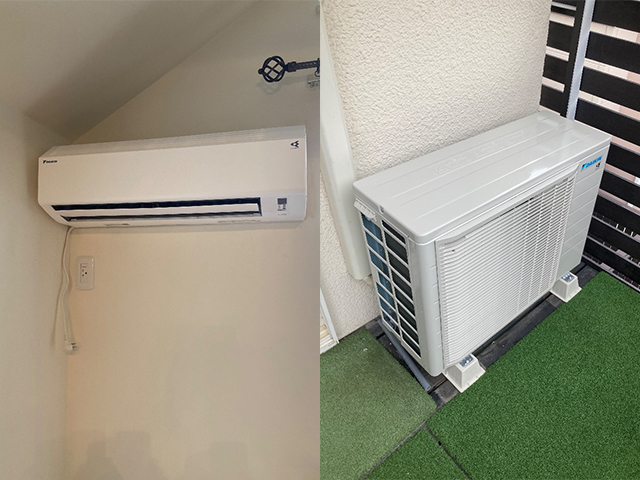 大阪府吹田市のエアコン交換工事｜ダイキンAN63MRP-WからS566ATEP-Wへ