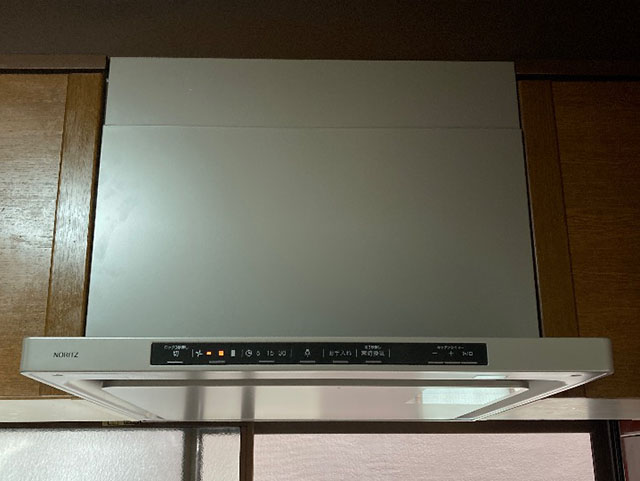 大阪市旭区｜レンジフード交換 NAS RHT-60 → ノーリツ クララ NFG6S25MSV