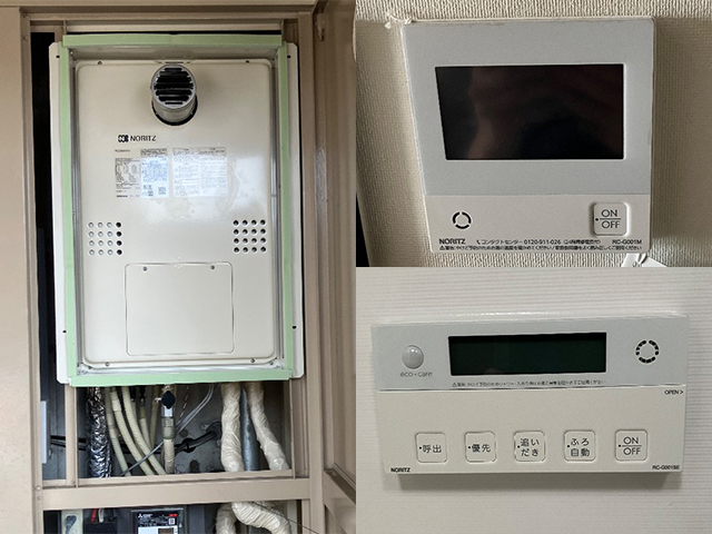東大阪市のマンションで給湯暖房機交換｜大阪ガス135-N532 → ノーリツGTH-2454SAW3H-T